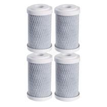 Kit 4 Elemento Carbon Block 5X2.1/2 5 Micras Carvão Ativado Kit 4 Elemento Carbon Block 5X2.1/2 5 Micras Carvão Ativado