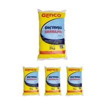 Kit 4 Elevador De Ph Granulado Barrilha 2kg - Genco