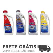 Kit 4 Elevador, Oleosidade, Choque, Diminuidor 1L HidroAzul