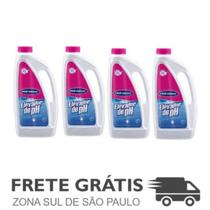 Kit 4 Elevadores De Ph Líquido Ph+ Ajuste de Ph 1L HidroAzul