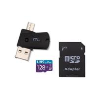 Kit 4 em 1 Cartão de Memoria 128gb Ultra High Speed MC153 Multilaser