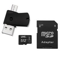 Kit 4 Em 1 Cartão De Memória 512gb Microsd Multilaser + Adaptador Pen Drive Otg Kit 4 Em 1 Cartão De Memória 512gb Microsd Multilaser + Adaptador Pen Drive Otg