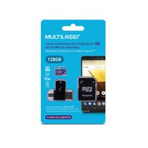 Kit 4 em 1 Cartão de memória Ultra High Speed Adaptador USB SD 128Gb Multi MC153