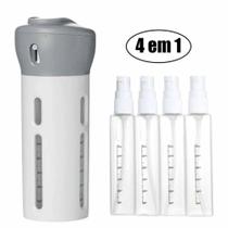 Kit 4 em 1 Frascos para Viagem