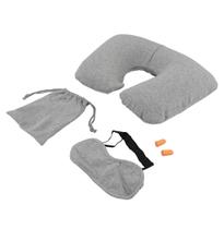Kit 4 em 1 para Viagem com Almofada de Pescoço 37010 Mundi