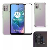 Kit 4 Em 1 Película/Câmera/Capinha Moto G10/G20/G30/G60/G100