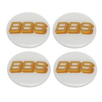Kit 4 Emblema Logo Adesivo Resinado BBS 51mm