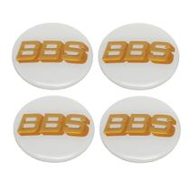 Kit 4 Emblema Logo Adesivo Resinado BBS 55mm