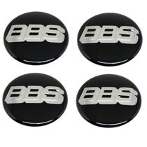 Kit 4 Emblema Logo Adesivo Resinado BBS 65mm