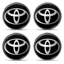 Kit 4 Emblema Resinado Toyota Calota 48mm - Outlet Car
