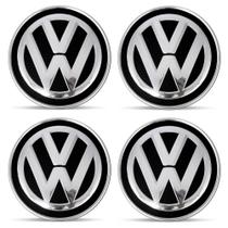 Kit 4 Emblema Resinado Volkswagen Calota 48mm