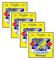 KIT 4 Encordoamento Violao Nylon MEDIA GIANNINI CANARIO KIT 4 Encordoamento Violao Nylon MEDIA GIANNINI CANARIO