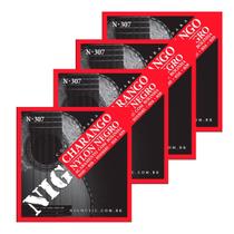 Kit 4 Encordoamentos Charango NIG N-307 Nylon Preto Kit 4 Encordoamentos Charango NIG N-307 Nylon Preto