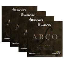 Kit 4 Encordoamentos Cordas Viola 4/4 Aluminio Giannini Kit 4 Encordoamentos Cordas Viola 4/4 Aluminio Giannini