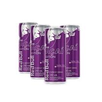 Kit 4 Energético Red Bull Sabor Açaí Edition 250ml cada