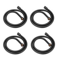 Kit 4 Engates Flexível Mangueira Chuveirinho Preto Para Ducha Higiênica 180 Cm Lavatório Kit 4 Engates Flexível Mangueira Chuveirinho Preto Para Ducha Higiênica 180 Cm Lavatório