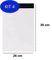 Kit 4 Envelope Plástico Segurança Lacre Tipo Sedex 26X36 100 - Envelopes Express