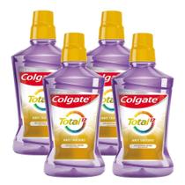 Kit 4 Enxaguantes bucal Colgate Total 12 Zero Álcool Anti-Tártaro 500ml
