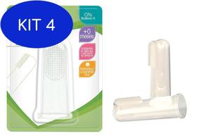 Kit 4 Escova Dental Massageadora Lillo