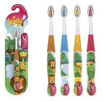 Kit 4 escovas dental infantil bichinhos com protetor de capa - ORAL Z