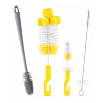 Kit 4 Escovas Para Lavar Louça Garrafa Copo Mamadeira Canudo Kit 4 Escovas Para Lavar Louça Garrafa Copo Mamadeira Canudo