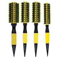 Kit 4 escovas profissionais 35MM 47MM 57MM javali cerâmica