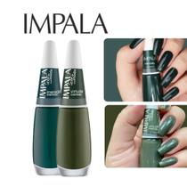 Kit 4 Esmalte Impala Atacado Tons Verde Cremoso Kit 4 Esmalte Impala Atacado Tons Verde Cremoso