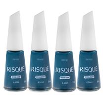 Kit 4 Esmalte Risqué Cor Amar Cremoso 8ml