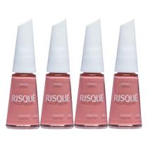 Kit 4 Esmalte Risqué Cor Chick Pop 8ml Kit 4 Esmalte Risqué Cor Chick Pop 8ml