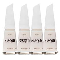 Kit 4 Esmalte Risqué Rendas do Brasil Rendinha 8ml