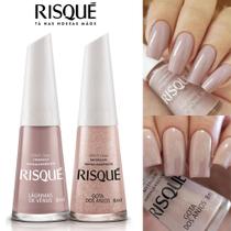 Kit 4 Esmalte Risque Tons Nudes Cremoso Hipoalergênico Kit 4 Esmalte Risque Tons Nudes Cremoso Hipoalergênico