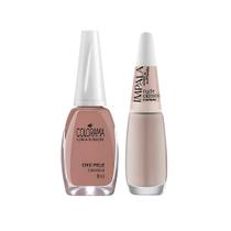 Kit 4 Esmaltes 8ml Impala Colorama Risqué Cores Nude Cremosas para Unhas