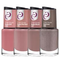 Kit 4 Esmaltes Nude 10ml Cora