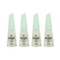 Kit 4 Esmaltes Risque Care Atacado Tratamento Seda Base 8ml Kit 4 Esmaltes Risque Care Atacado Tratamento Seda Base 8ml