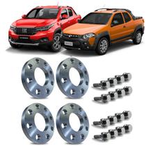 Kit 4 Espaçador de rodas 15mm Todos os Modelos Fiat Strada