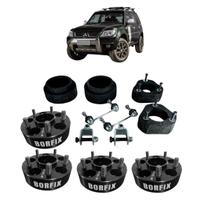 Kit 4 Espaçadores 38mm +Kit Lift +Bieleta e Prol. Pajero tr4