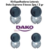 Kit 4 Espalhadores Completo Laterais Fogão Dako Supreme 5 Bocas - 2pq / 2gr Kit 4 Espalhadores Completo Laterais Fogão Dako Supreme 5 Bocas - 2pq / 2gr