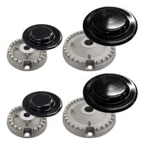 Kit 4 Espalhadores e Queimador Fogão Brastemp/Consul Chapeu Cfo4v 4 Bocas Kit 4 Espalhadores e Queimador Fogão Brastemp/Consul Chapeu Cfo4v 4 Bocas