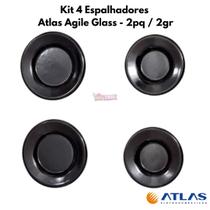 Kit 4 Espalhadores Fogão Atlas Agile Glass 2PQ / 2GR Kit 4 Espalhadores Fogão Atlas Agile Glass 2PQ / 2GR