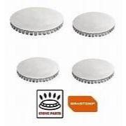 Kit 4 Espalhadores Fogão Brastemp Clean Antigo Alumínio 3Pq / 1Gr Kit 4 Espalhadores Fogão Brastemp Clean Antigo Alumínio 3Pq / 1Gr
