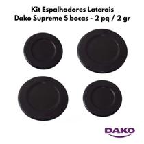 Kit 4 Espalhadores Laterais Fogão Dako Supreme 5 Bocas - 2pq / 2gr Kit 4 Espalhadores Laterais Fogão Dako Supreme 5 Bocas - 2pq / 2gr