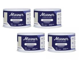 Kit 4 Esparadrapo Impermeável 2,5cm X 4,5m Branco - Missner