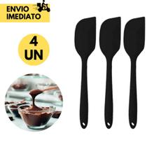 Kit 4 Espátula Pão Duro de Silicone p/ Casa Cozinha Buffet Restaurante Sobremesas Bolos e Chocolate. Kit 4 Espátula Pão Duro de Silicone p/ Casa Cozinha Buffet Restaurante Sobremesas Bolos e Chocolate.