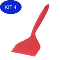 Kit 4 Espátula Para Cozinhar Multiuso De Silicone Colorida