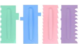 Kit 4 Espátulas Candy Colors Números 4 5 6 7 Kit 4 Espátulas Candy Colors Números 4 5 6 7