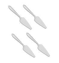 Kit 4 Espátulas Para Bolo Aço Inox Casa Restaurante Buffet