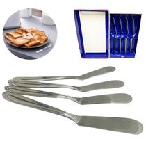 Kit 4 Espátulas Para Manteiga Geleia Em Aço Inox Cor Cinza Kit 4 Espátulas Para Manteiga Geleia Em Aço Inox Cor Cinza