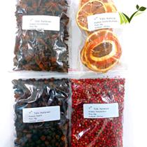 Kit 4 Especiarias Para Gin Pimenta Rosa Zimbro Anis Laranja