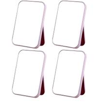 Kit 4 Espelho De Mesa Maquiagem Penteadeira Dobrável Portátil Cor:Roxo