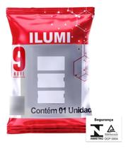 Kit 4 Espelho Placa 4x2 C Suporte Para 3 Módulos - I9 Ilumi
